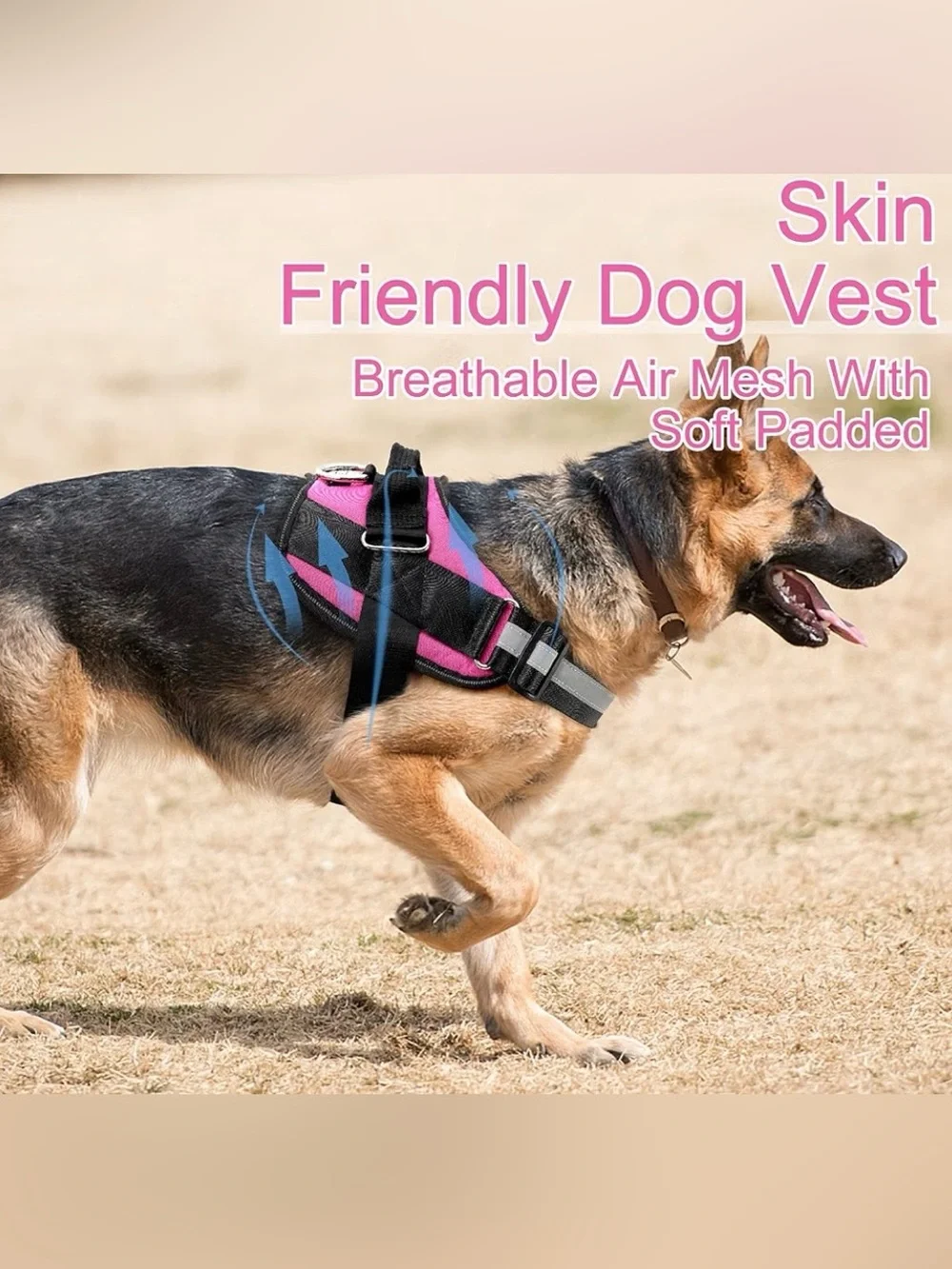 Bolux Overhead Adjustable Pink Dog Harness